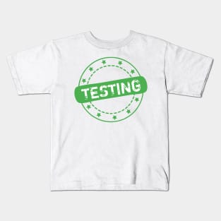 Testing Stamp Icon Kids T-Shirt